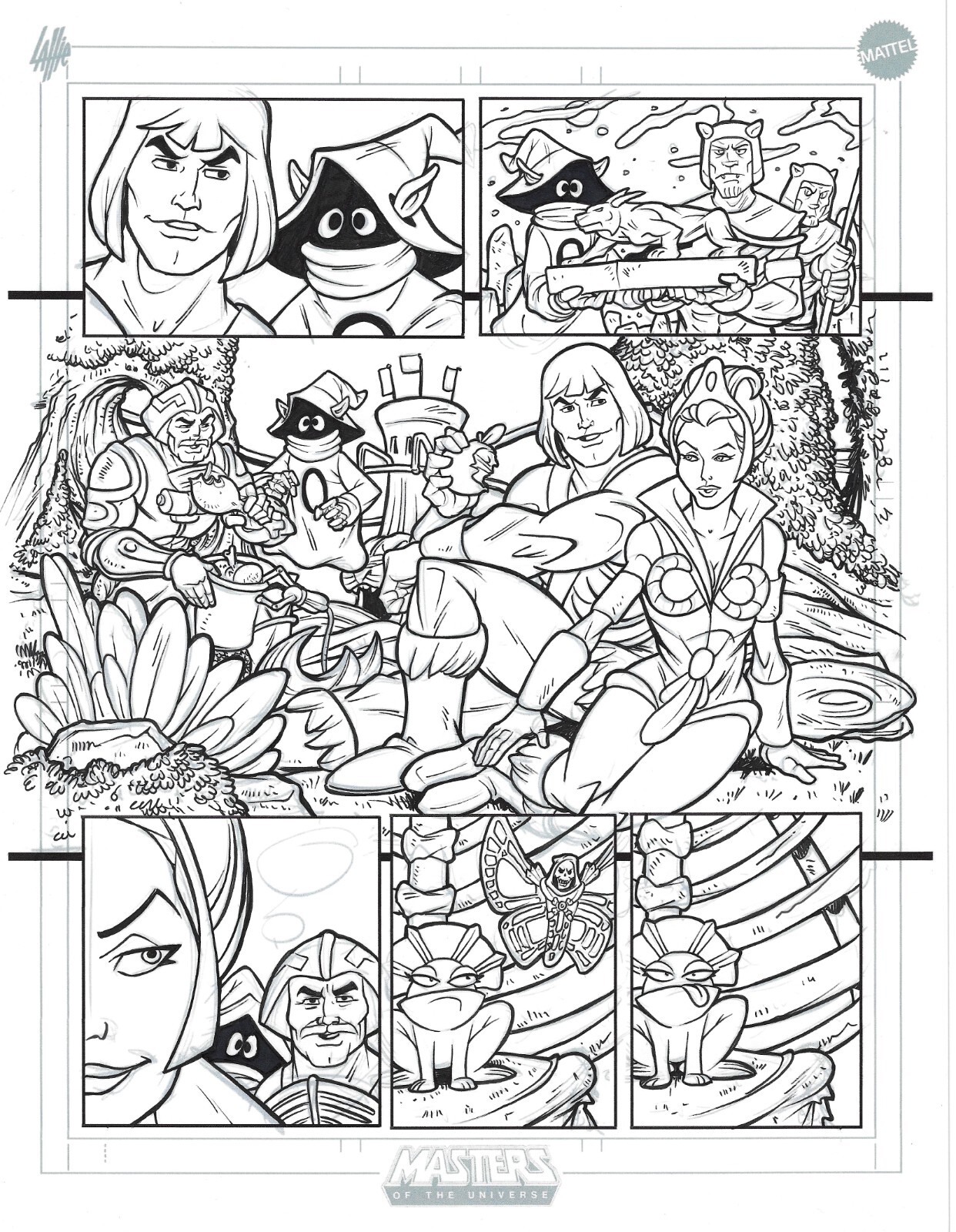 Original published Masters of the Universe mini-comic art (Wave 19) Page 6