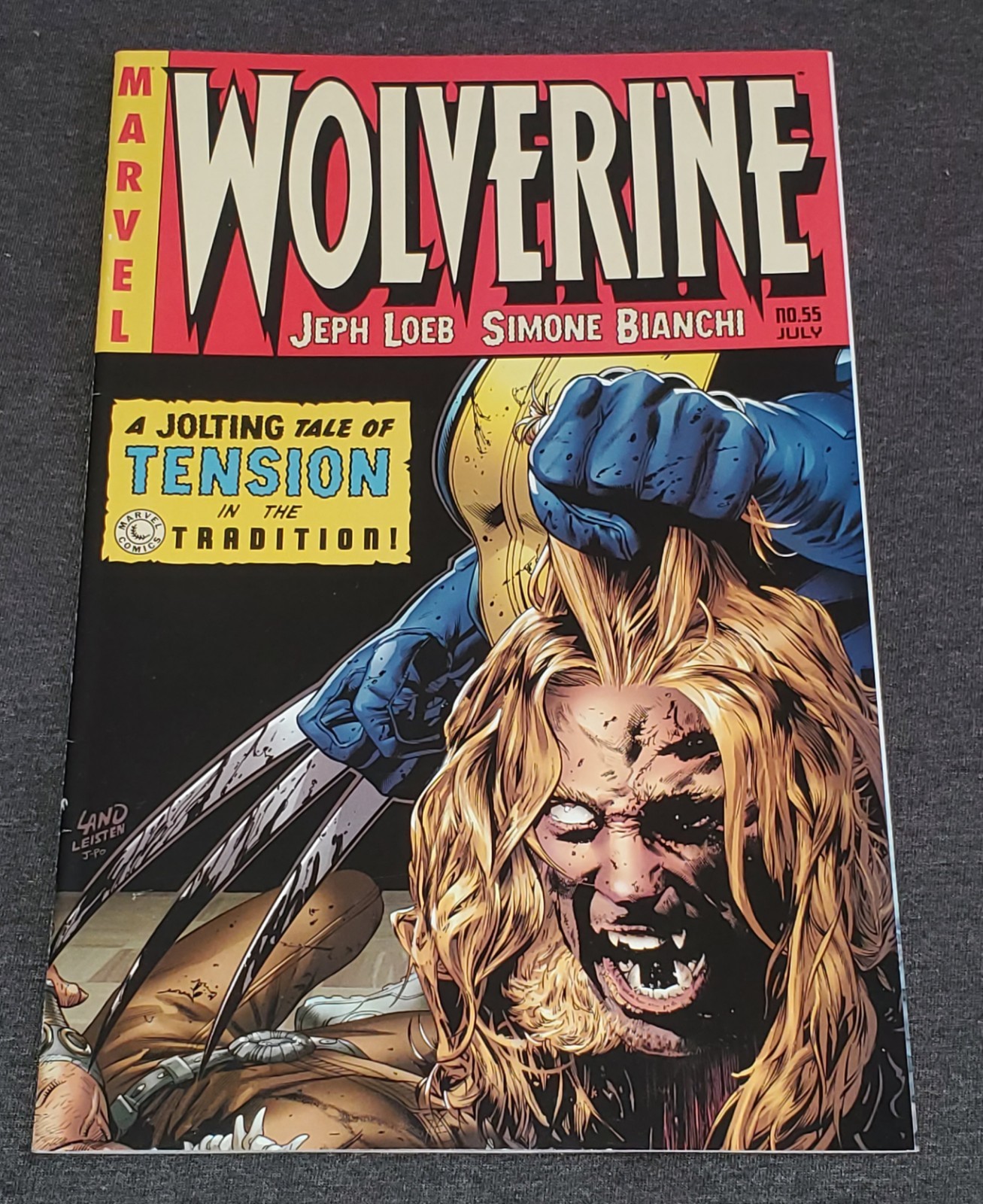 Wolverine #55 VF/NM Greg Land Variant Cover Homage Crime SuspenStories #22 2007