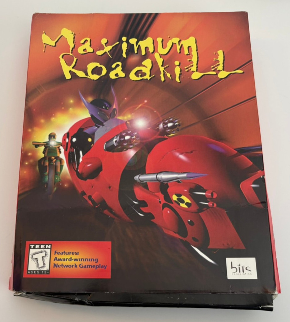 Maximum Roadkill Take-Two Interactive 1996 PC Racing Big Box (Sealed / Read)