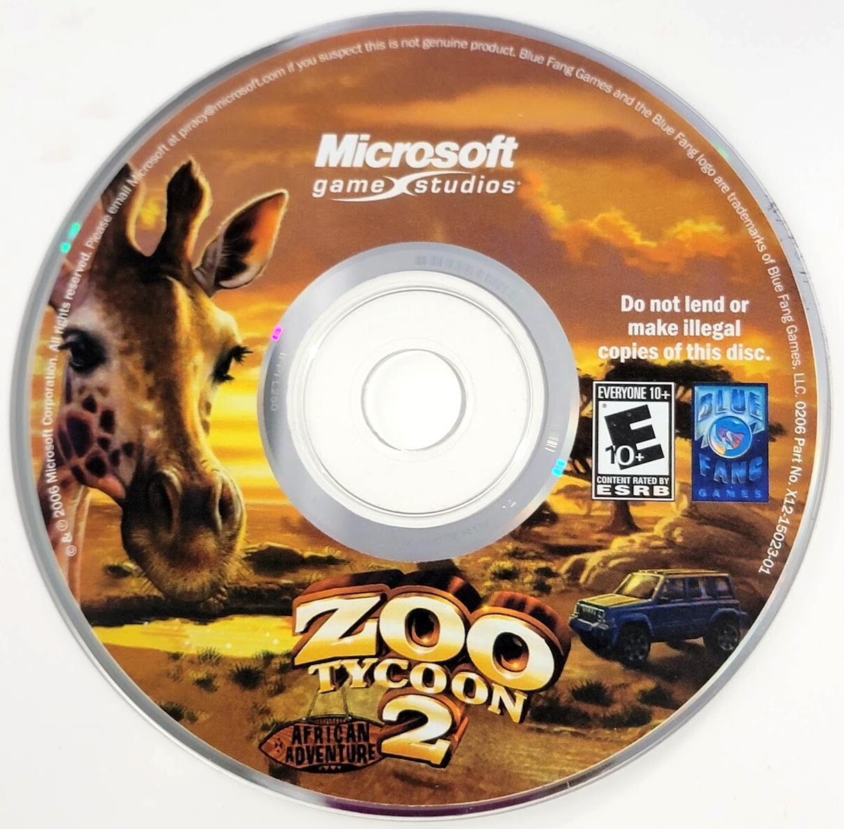 Microsoft Zoo Tycoon 2: African Adventure Expansion Pack - PC *GAME DISC ONLY