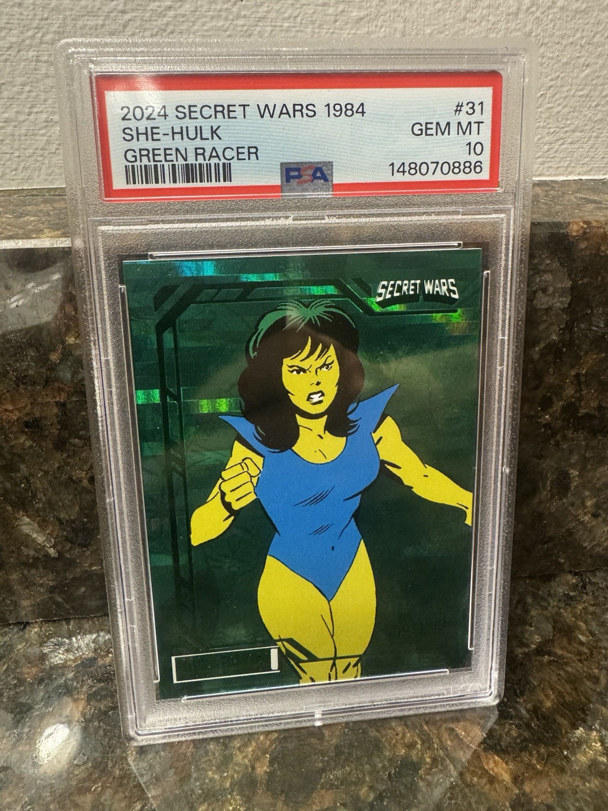 2024 Upper Deck Marvel Allegiance Secret Wars - She-Hulk Green Racer 3/5 POP 1