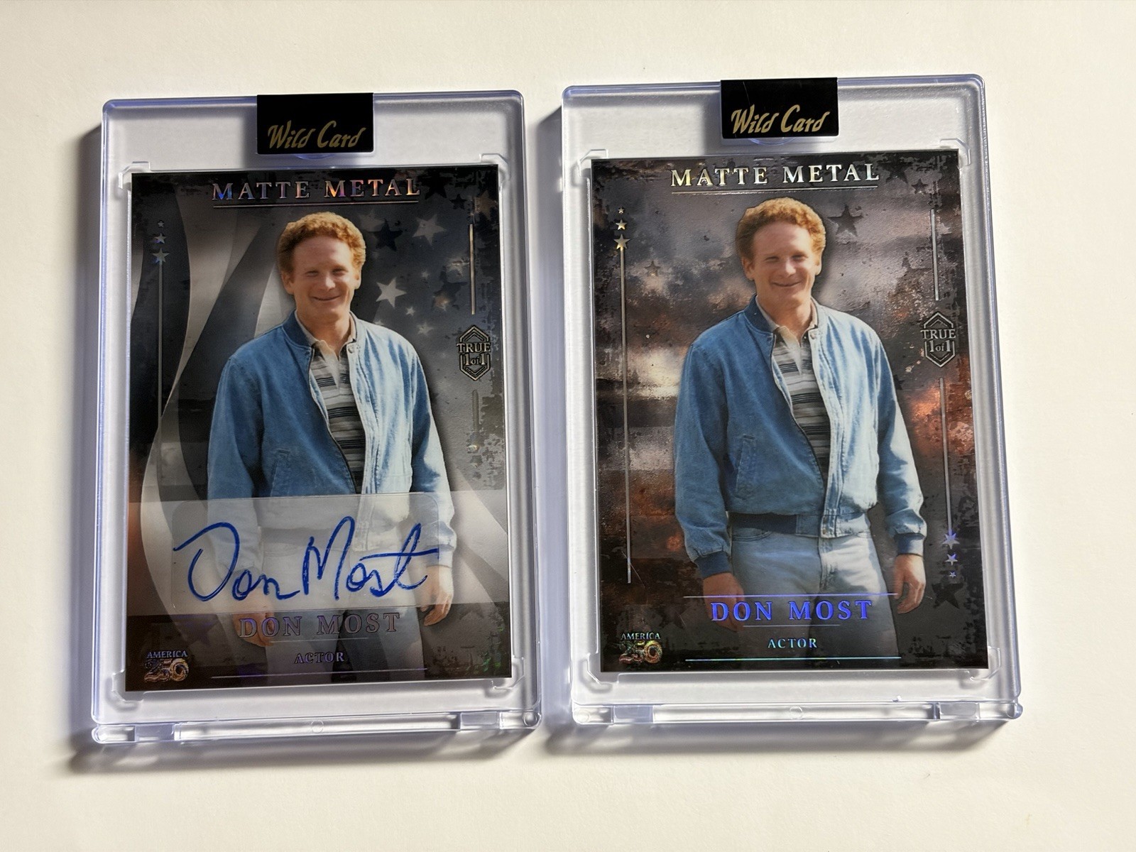 Lot 2 Don Most 2026 Wild Card Matte America AUTO TRUE 1/1 + True 1/1 HAPPY DAYS