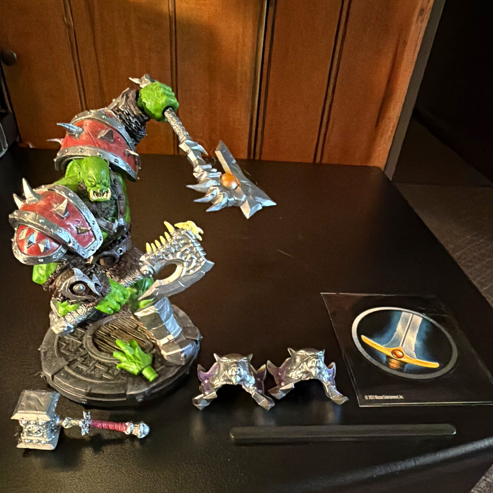 Blizzard Entertainment Warcraft Orc Statue Figure w/ Accessories 2023