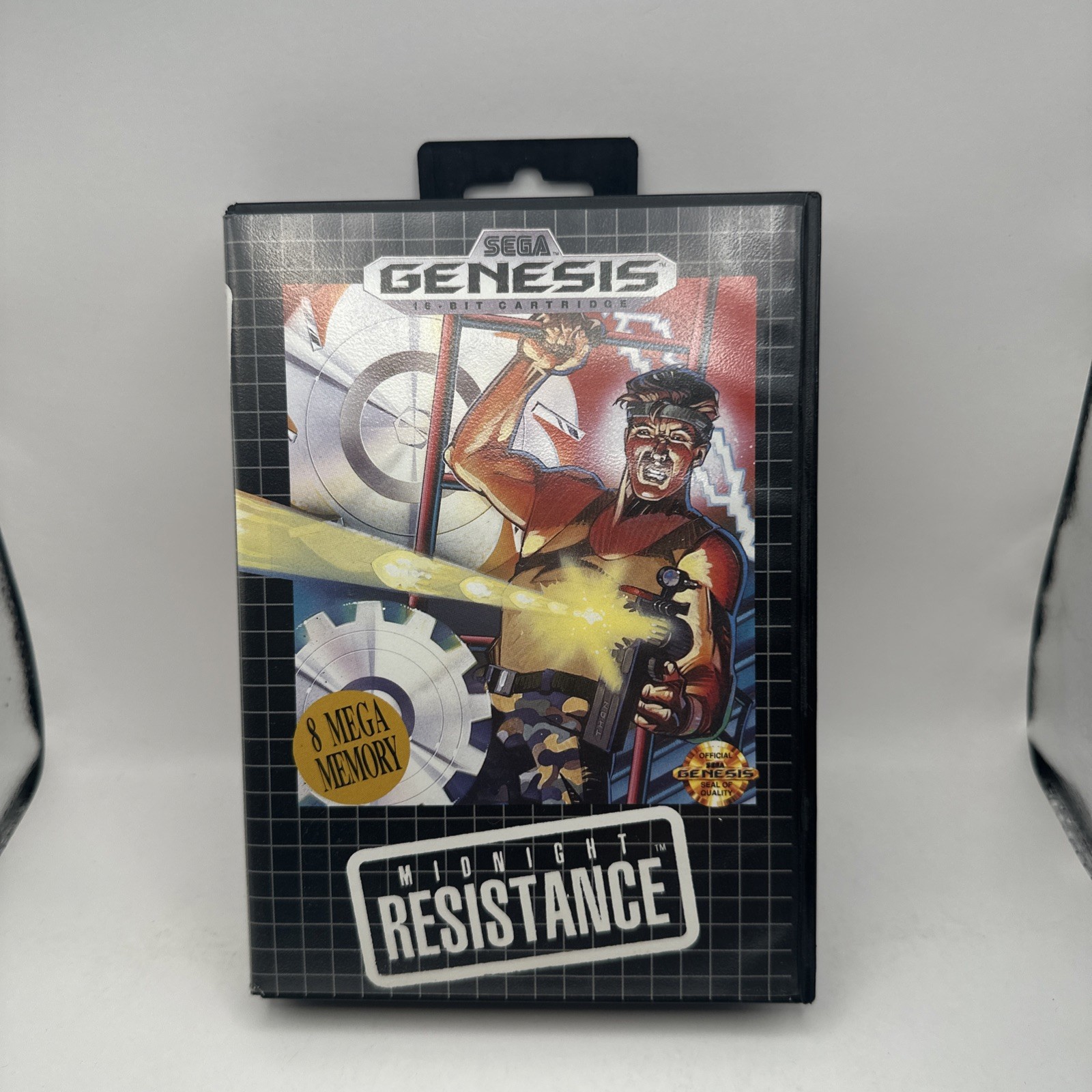 Midnight Resistance Sega Genesis 1991 Game & Case Excellent Cartridge