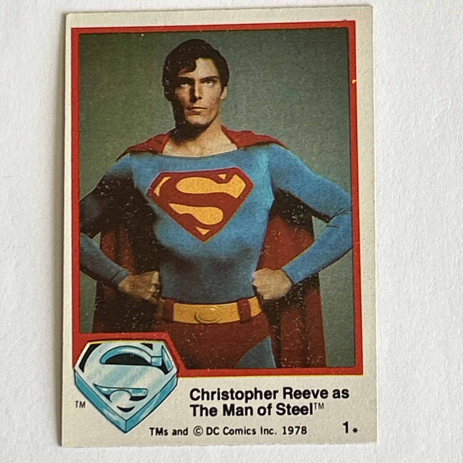1978 Topps Superman the Movie #1 Christopher Reeve