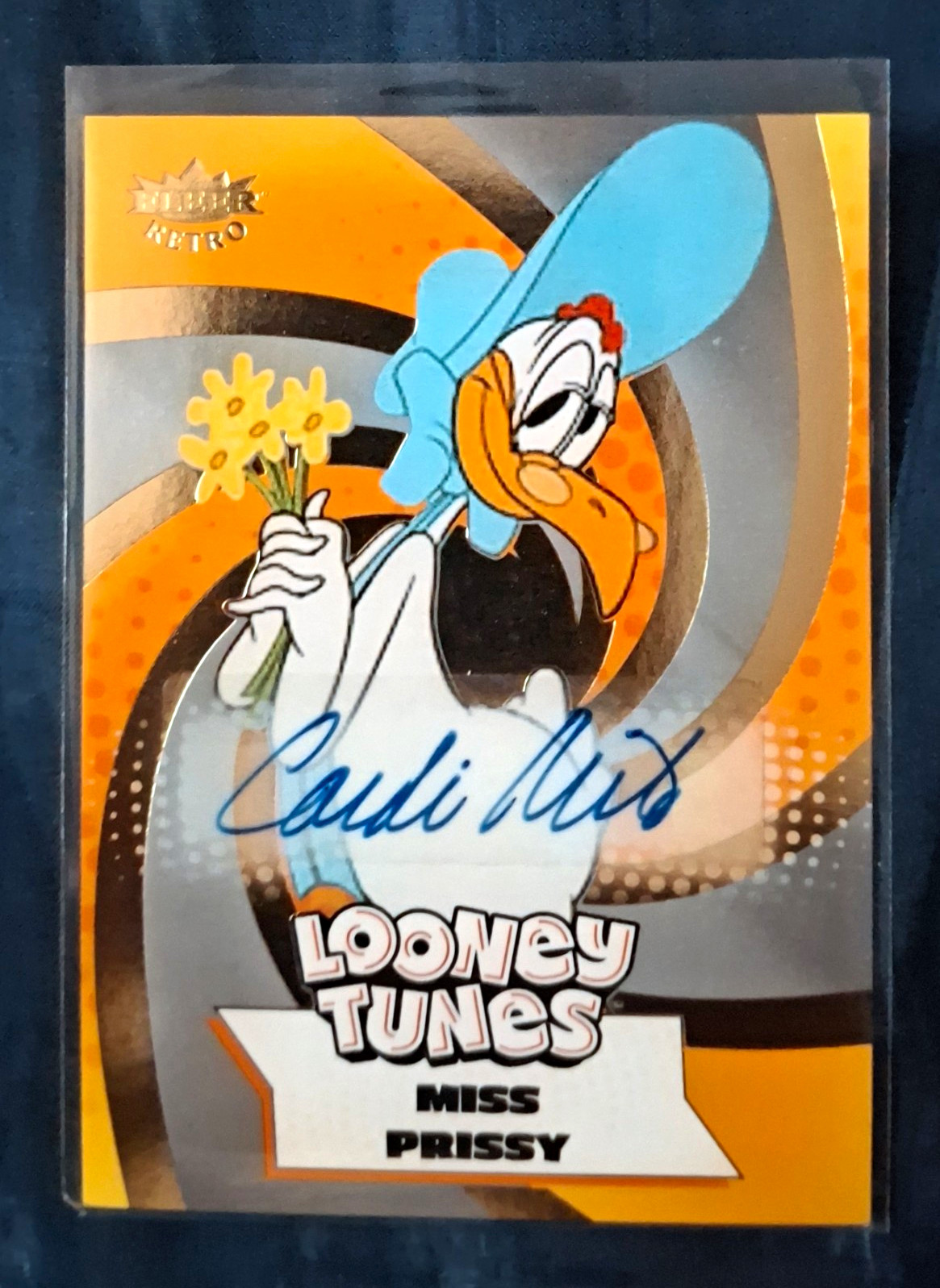 Fleer 2004 Fleer Retro Looney Tunes Miss Prissy #21 Auto Tress MacNeille