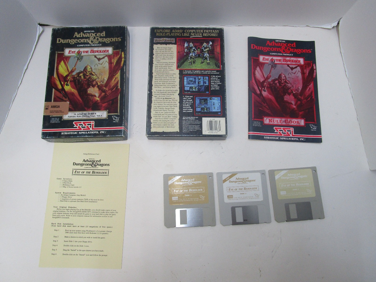 EYE OF THE BEHOLDER FOR COMMODORE AMIGA GAME BY SSI TESTED AND WORKING L3 🕹️