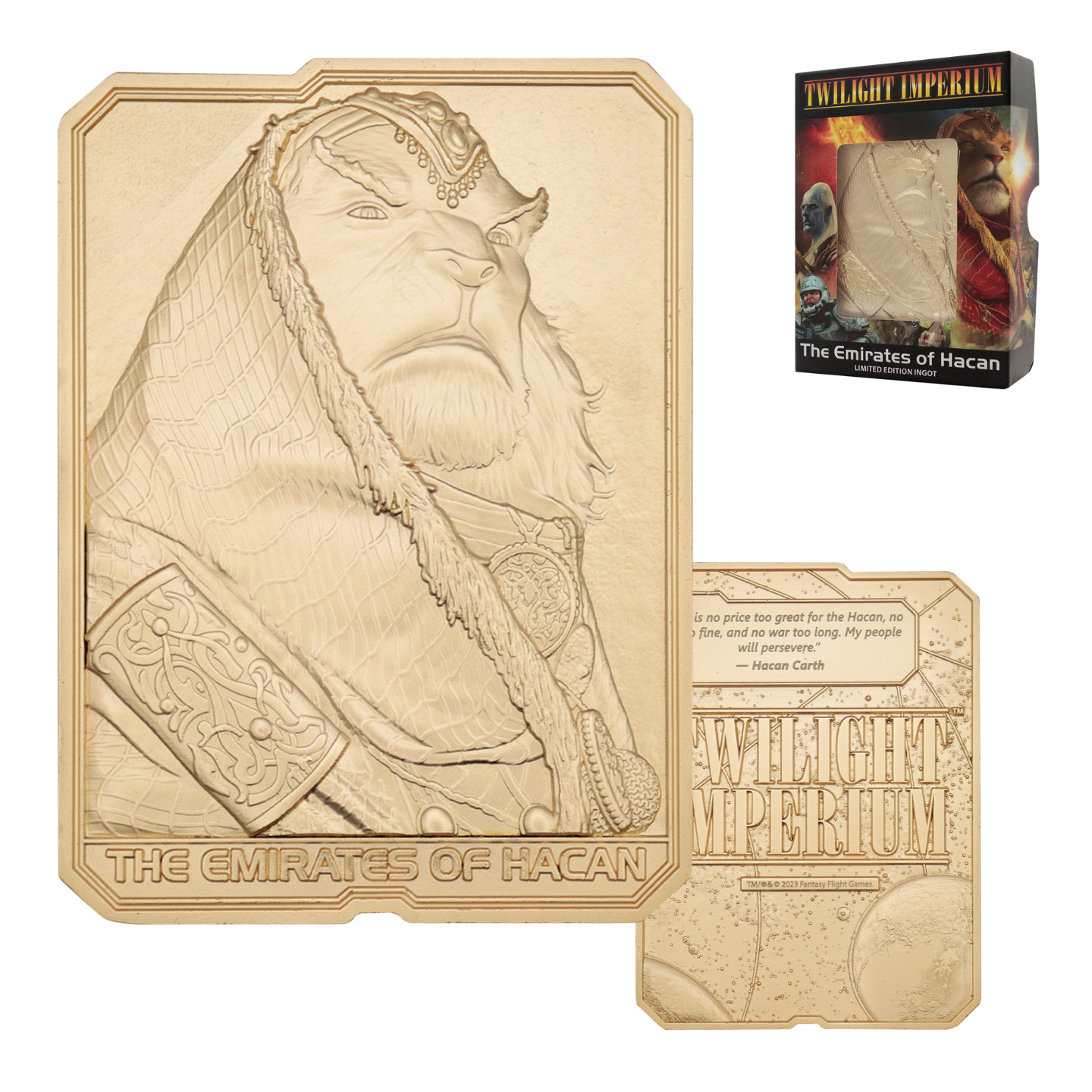 Twilight Imperium The Emirates of Hacan Limited Edition Collectible Metal Ingot