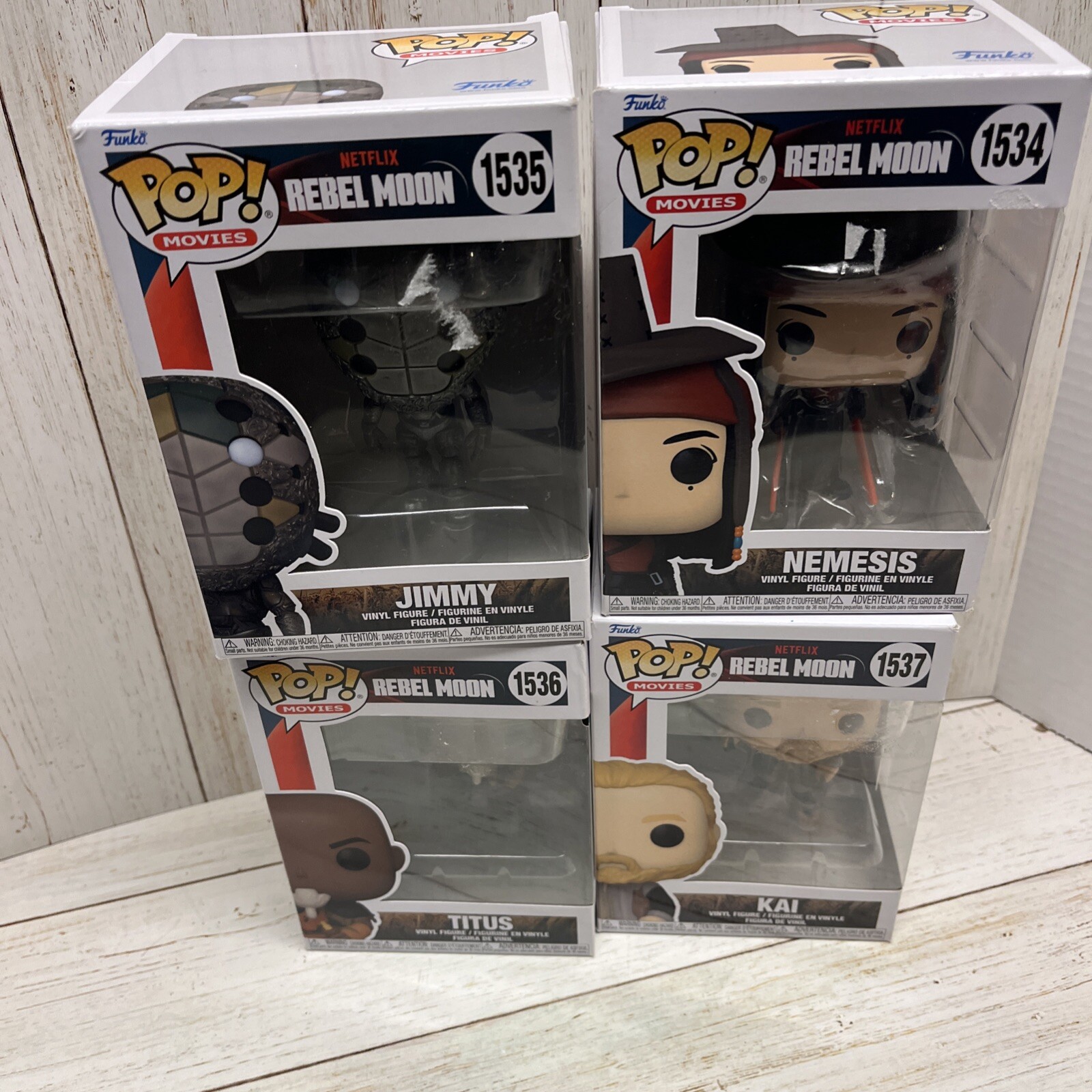 Rebel Moon Netflix Television Funko Pop Vinyl Figures 4 Pack Bundle Lot NIB New