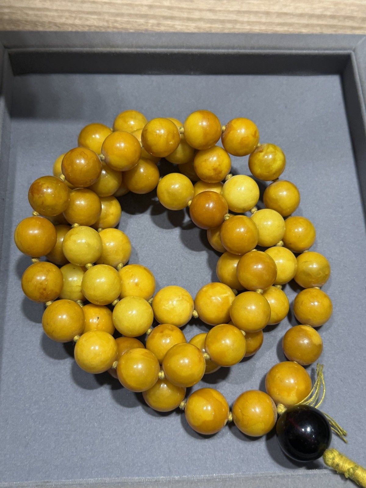 Vintage Baltic Amber Tasbih 64 Beads Islamic Prayer Beads Amber Misbaha