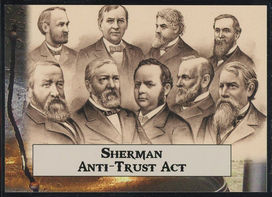 2020 Historic Autographs POTUS Sherman Anti-Trust Act #83