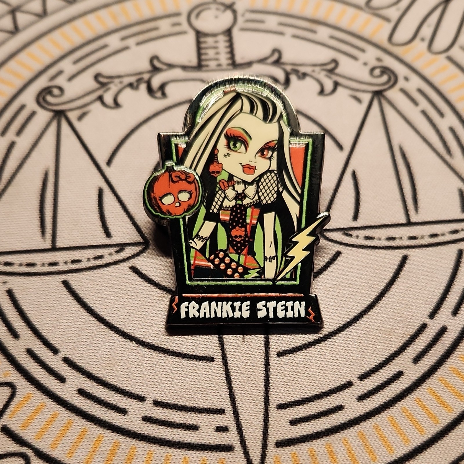 Whatever Monster High Frankie Stein Enamelled Mystery Lapel Pin Halloween