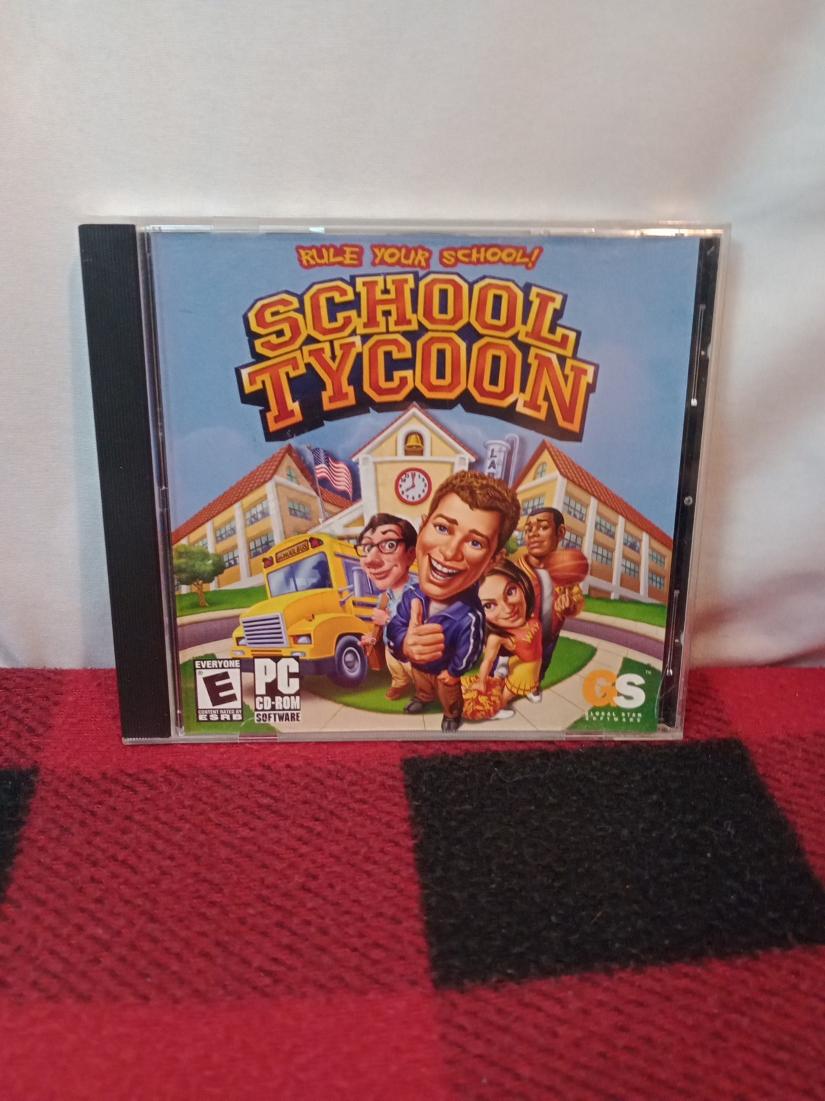 School Tycoon PC Game Vintage Videogame Computer Game 2003 CD ROM For Windows