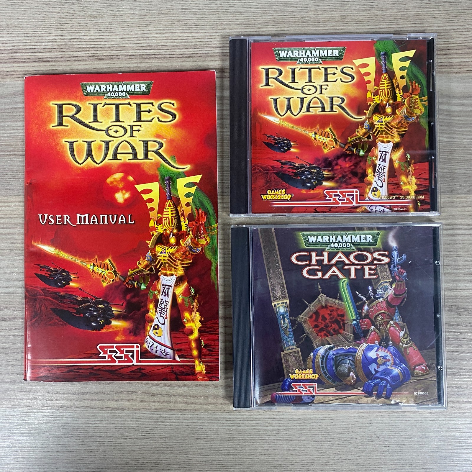 UNTESTED RITES OF WAR/CHAOS GATE WARHAMMER 40K PC CD-ROM VIDEO GAMES WORKSHOP