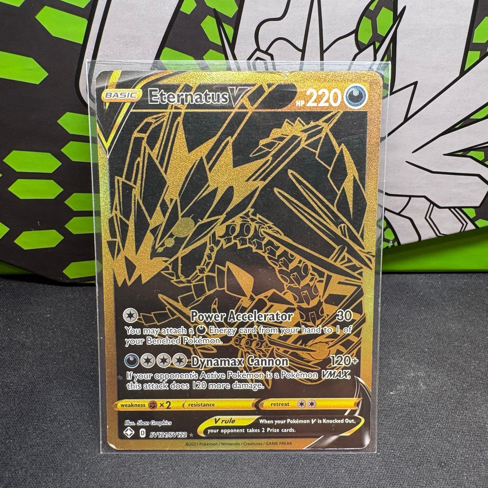 Eternatus V Shiny Holo Rare Shining Fates: Shiny Vault SV121/SV122 MP