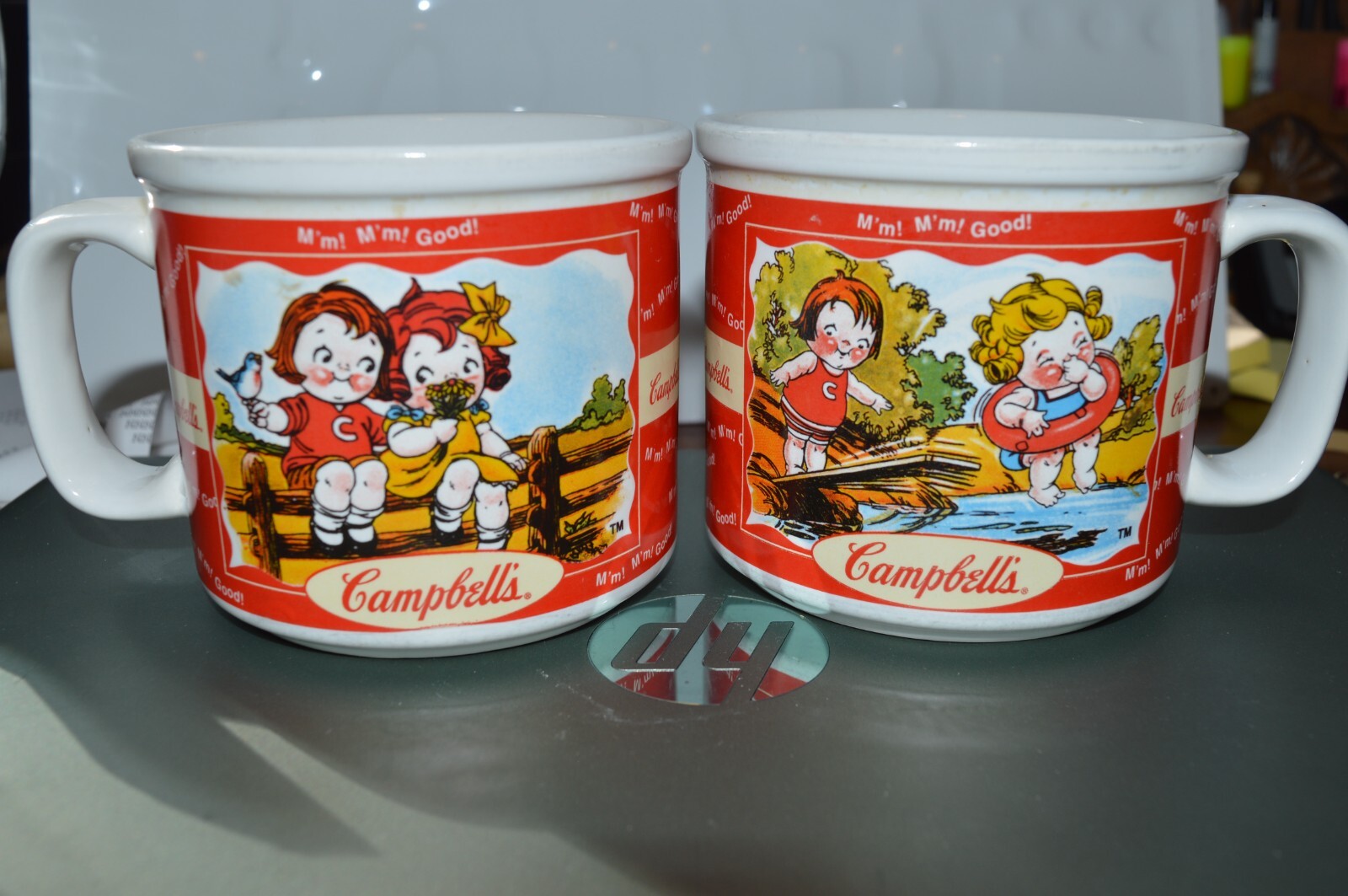 Campbell’s 1998 Soup Mug/Bowl/Cup Houston Harvest Kids (2)