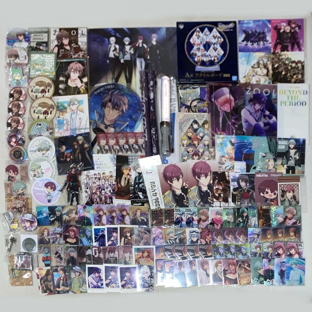 Idolish7 ZOOL 140 Piece Lot Character Goods Cards Collectible Japan Isumi Touma