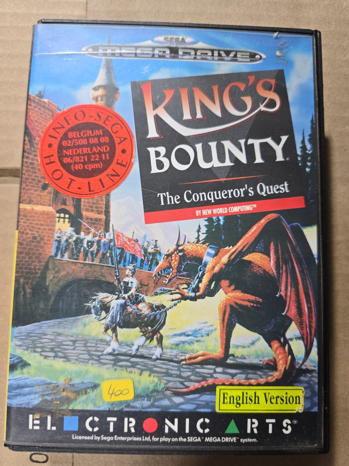 🛡️ King's Bounty The Conqueror's Quest Sega Genesis 🏆 CIB With Manual PAL