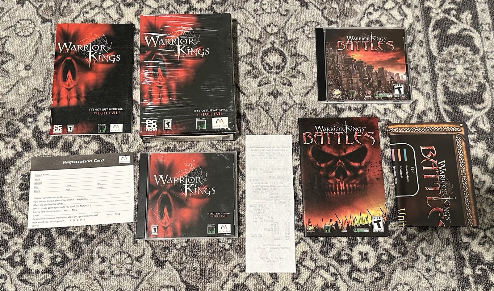 Warrior Kings (PC, 2002) + Warrior Kings Battles - Lot of 2 PC Games
