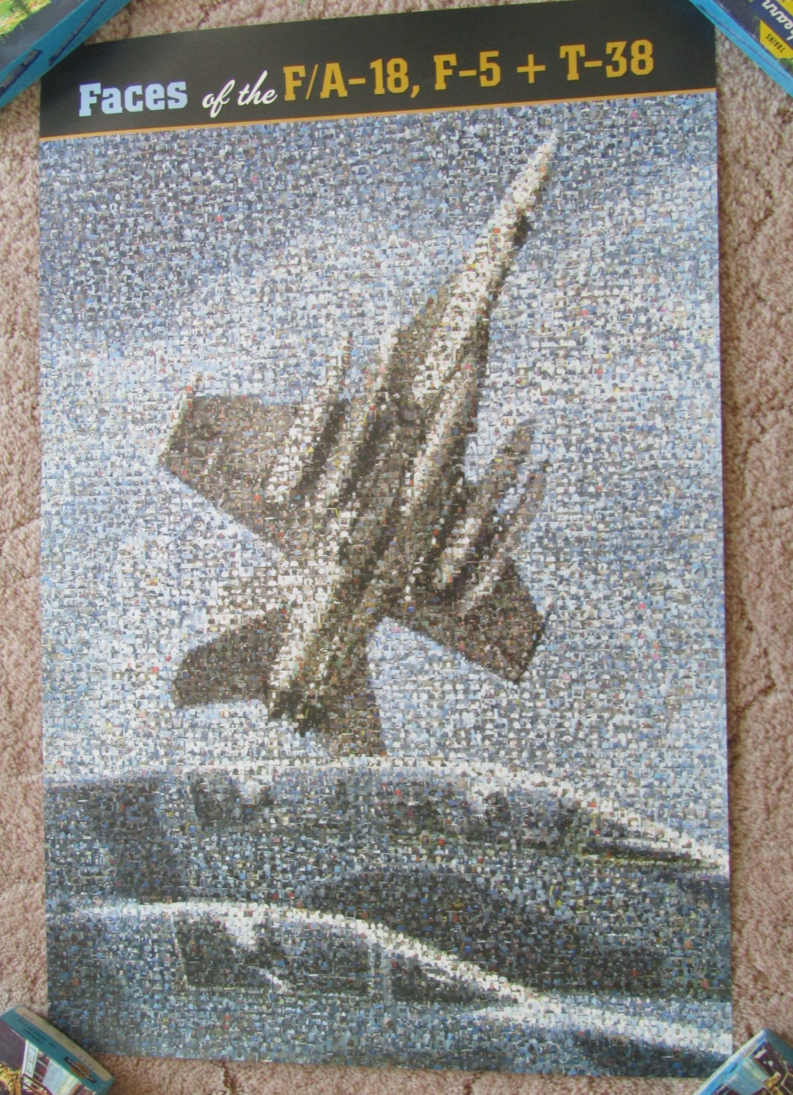Faces of the F/A-18 F-5 T38 poster fighter jet USN USAF navy air force HTF