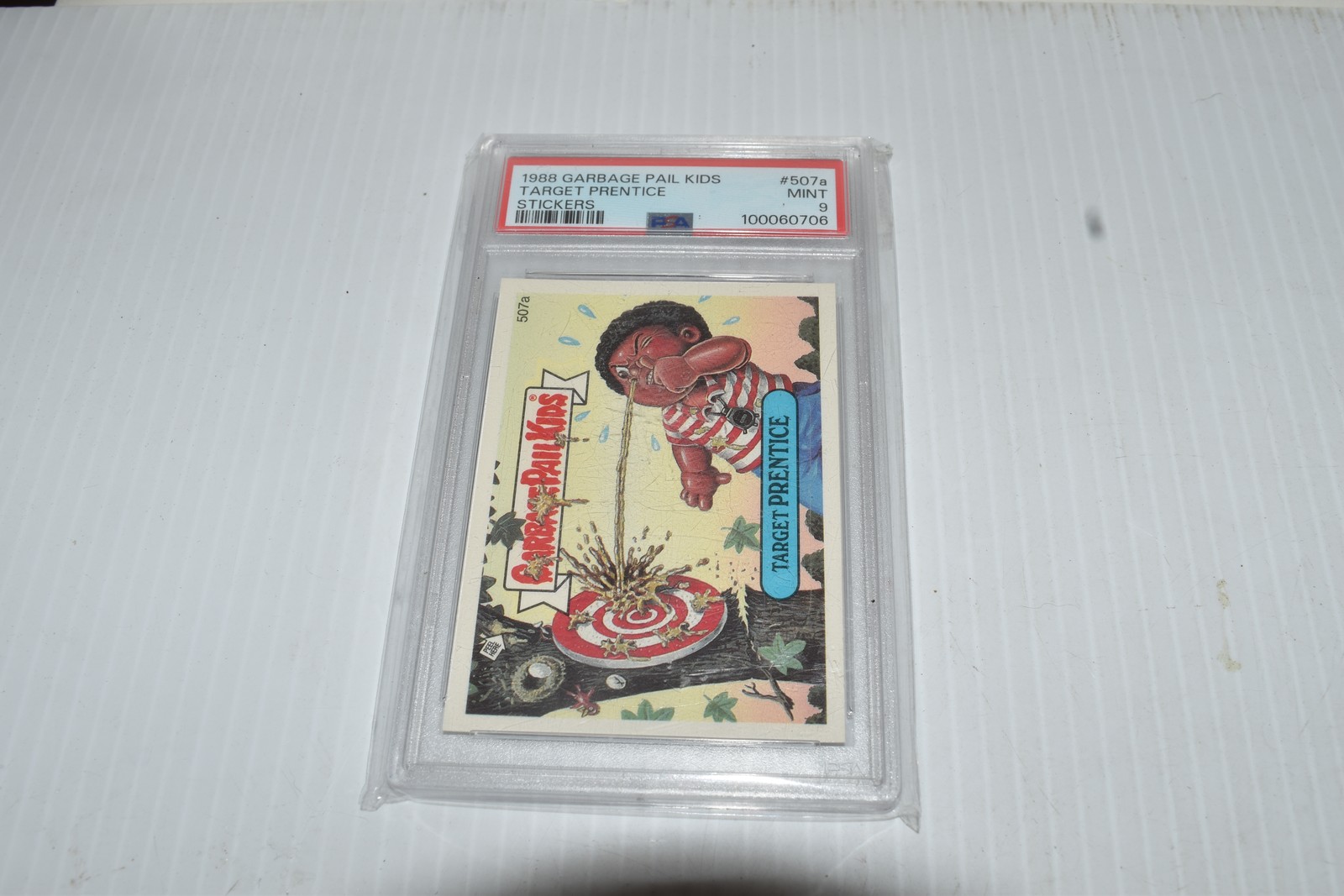 GARBAGE PAIL KIDS 1988  STICKERS #507A TARGET PRENTICE PSA 9 (BGH50)