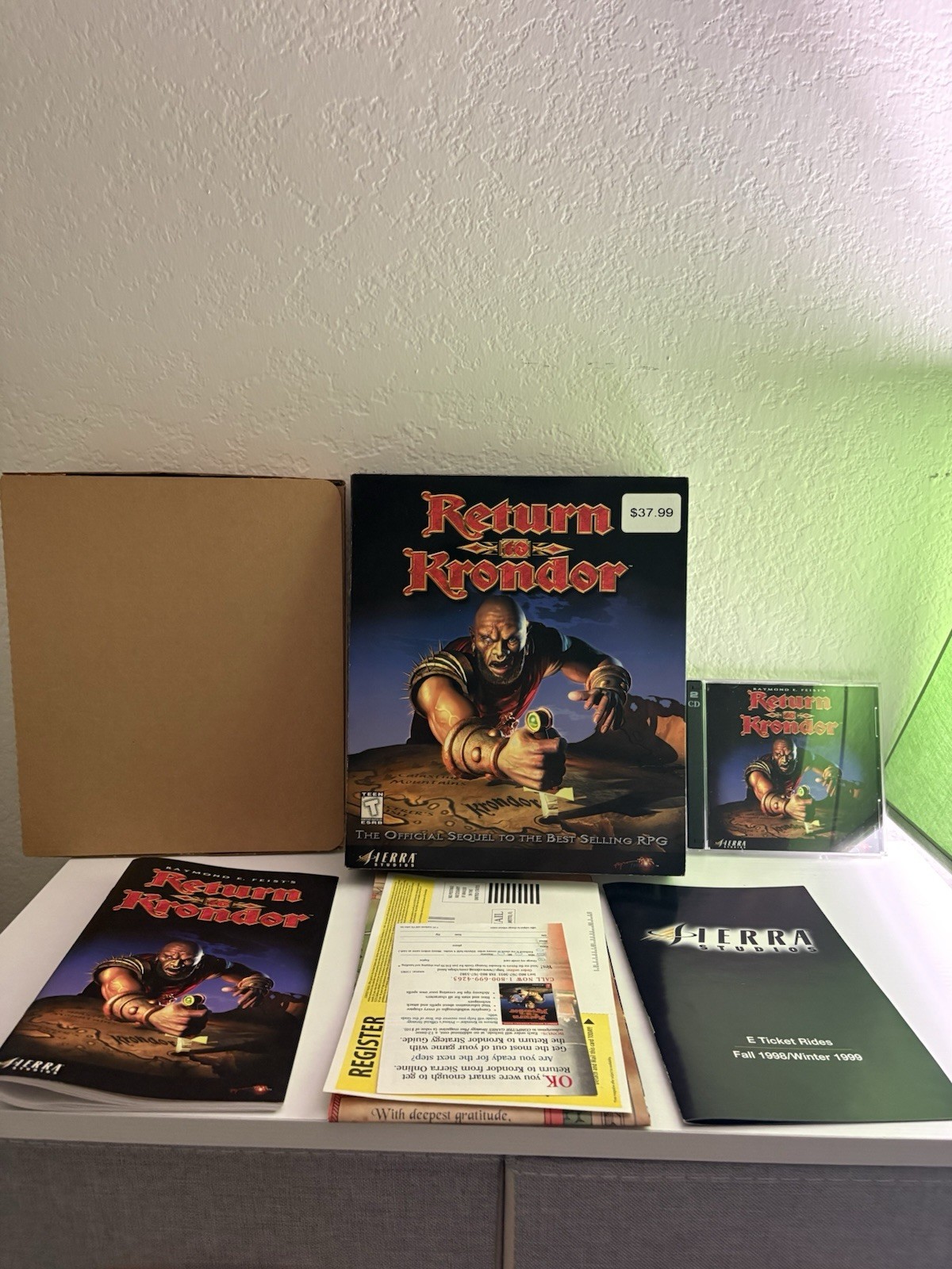 Return to Krondor PC Big CIB W/ Manual & Game Map (PC, 1998)