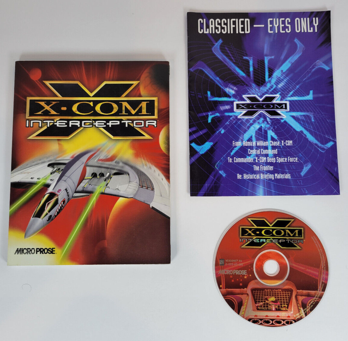 X-COM: Interceptor (PC, 1998) Disc, Instruction Manual and Prelude Booklet