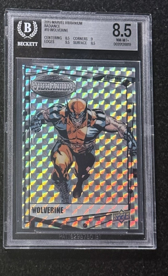 Wolverine - 2015 Upper Deck Marvel Vibranium Radiance /50 BGS 8.5