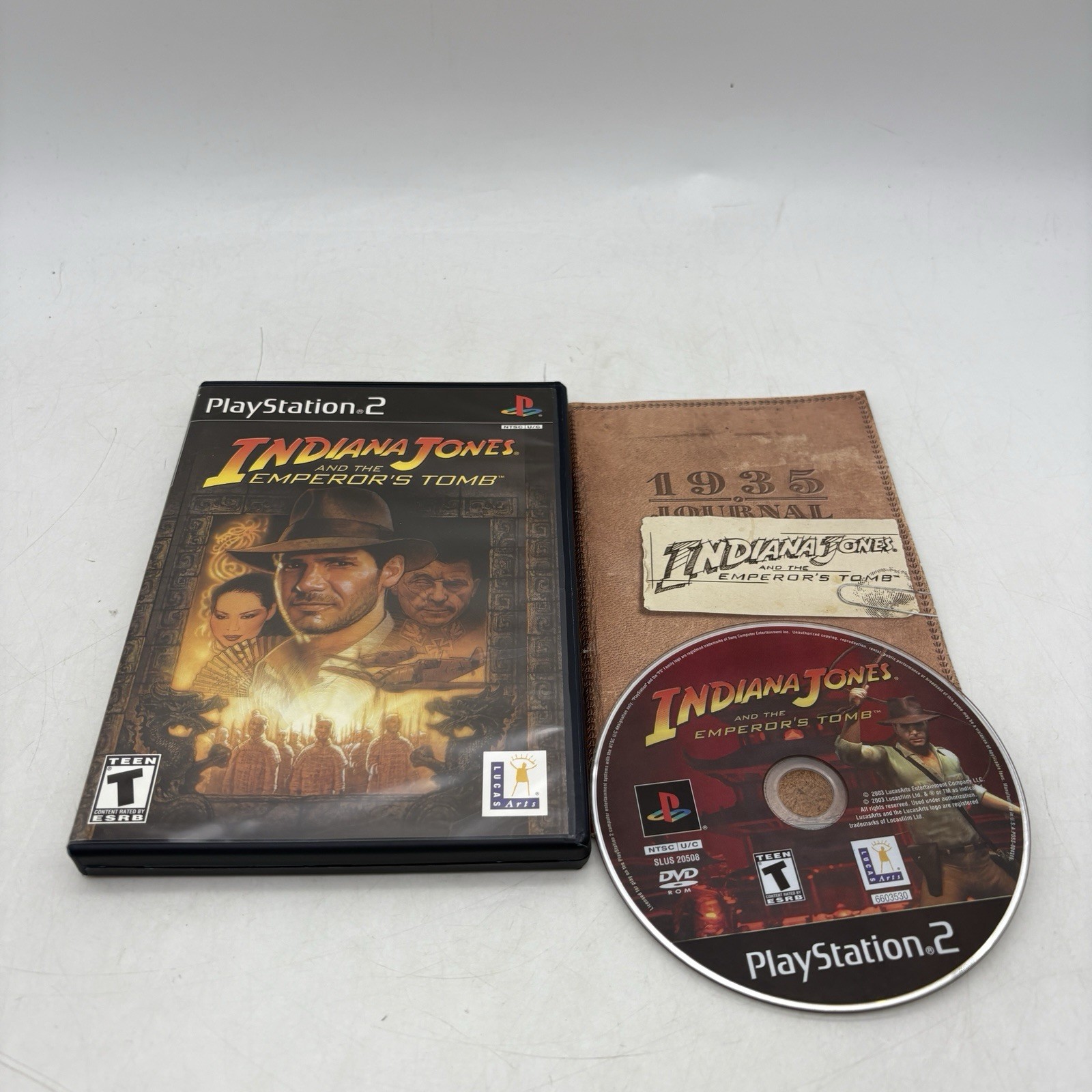 Indiana Jones And The Emperor's Tomb Sony PlayStation 2 PS2 Complete w/ Manual
