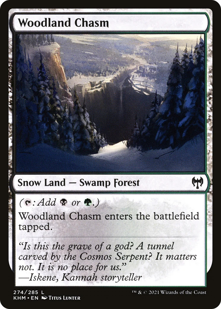 Woodland Chasm [Kaldheim] Magic MTG