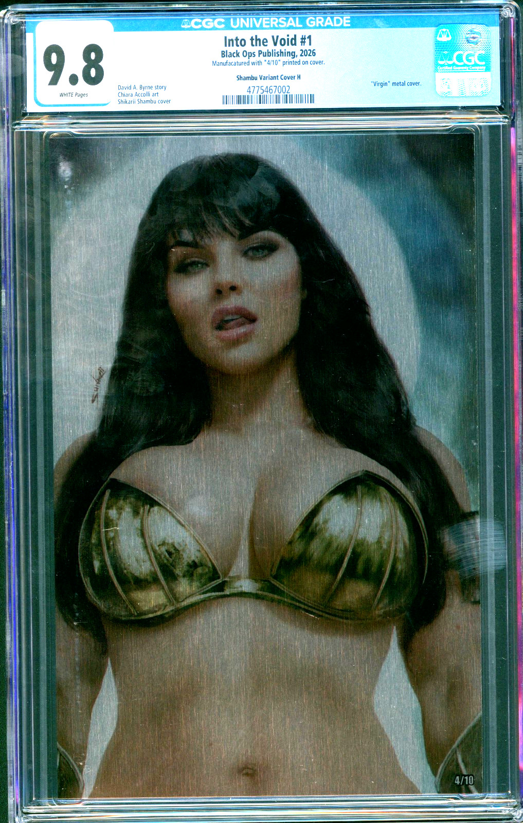 Into the Void #1 Shikarii Lucy Lawless Xena Samurai Up Close 4/10 METAL CGC 9.8