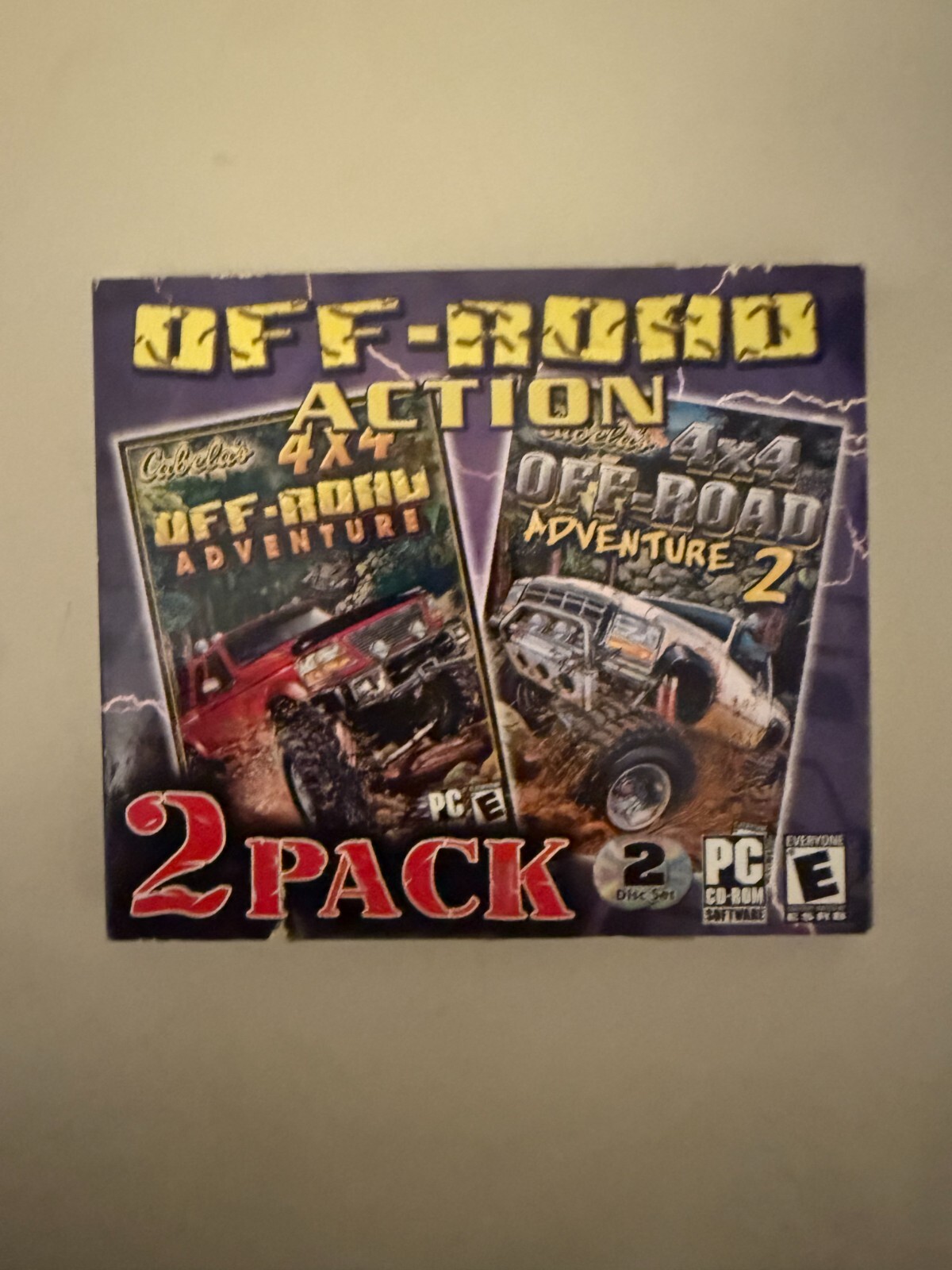 Cabelas 4x4 Off-Road Adventure 1 & 2 (2Games) Windows 95/98/ME Sealed 2003 Vtg