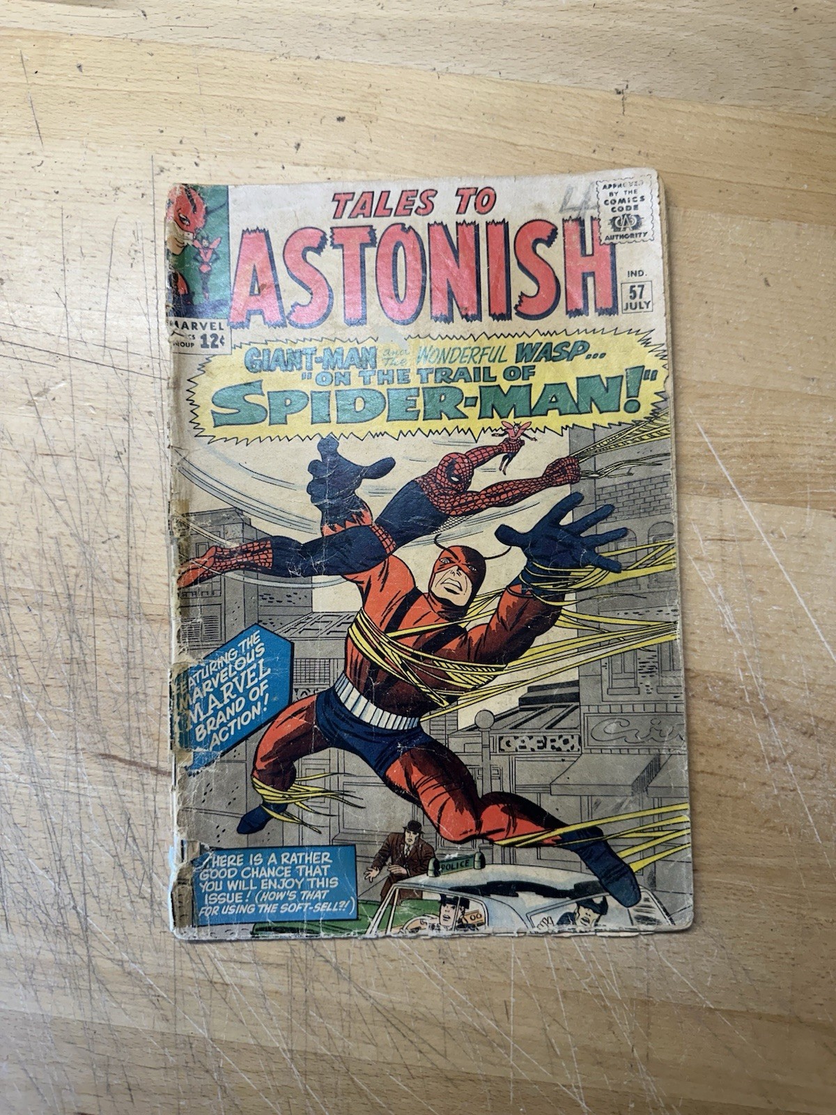 TALES TO ASTONISH #57 (1964) - LOW GRADE Spidey Cover