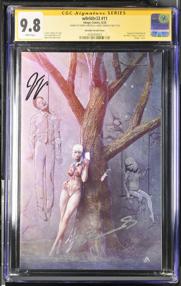 W0rldtr33 #11 Bjorn Barends Blood on the Leaves Virgin CGC 9.8 SS Barends Tynion