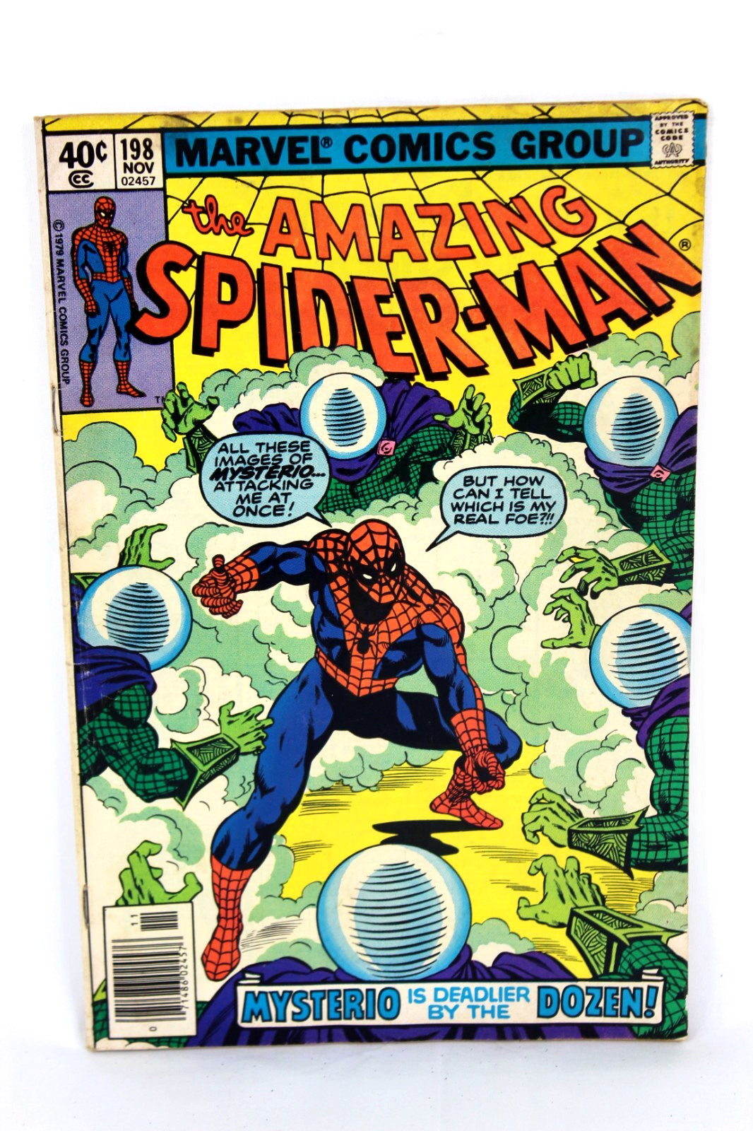 Amazing Spider-Man #198 Mysterio Deadly Dozen Newsstand 1979 Marvel Comics VG-