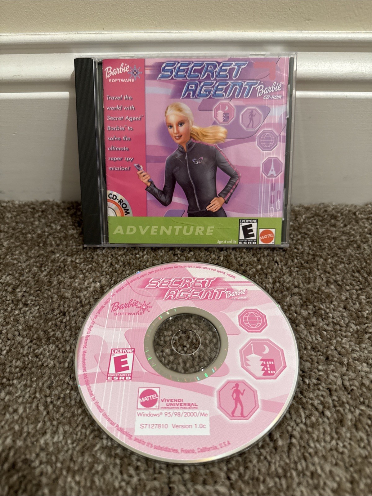 Barbie Secret Agent (PC CD ROM, 2001) Windows 95-98-2000