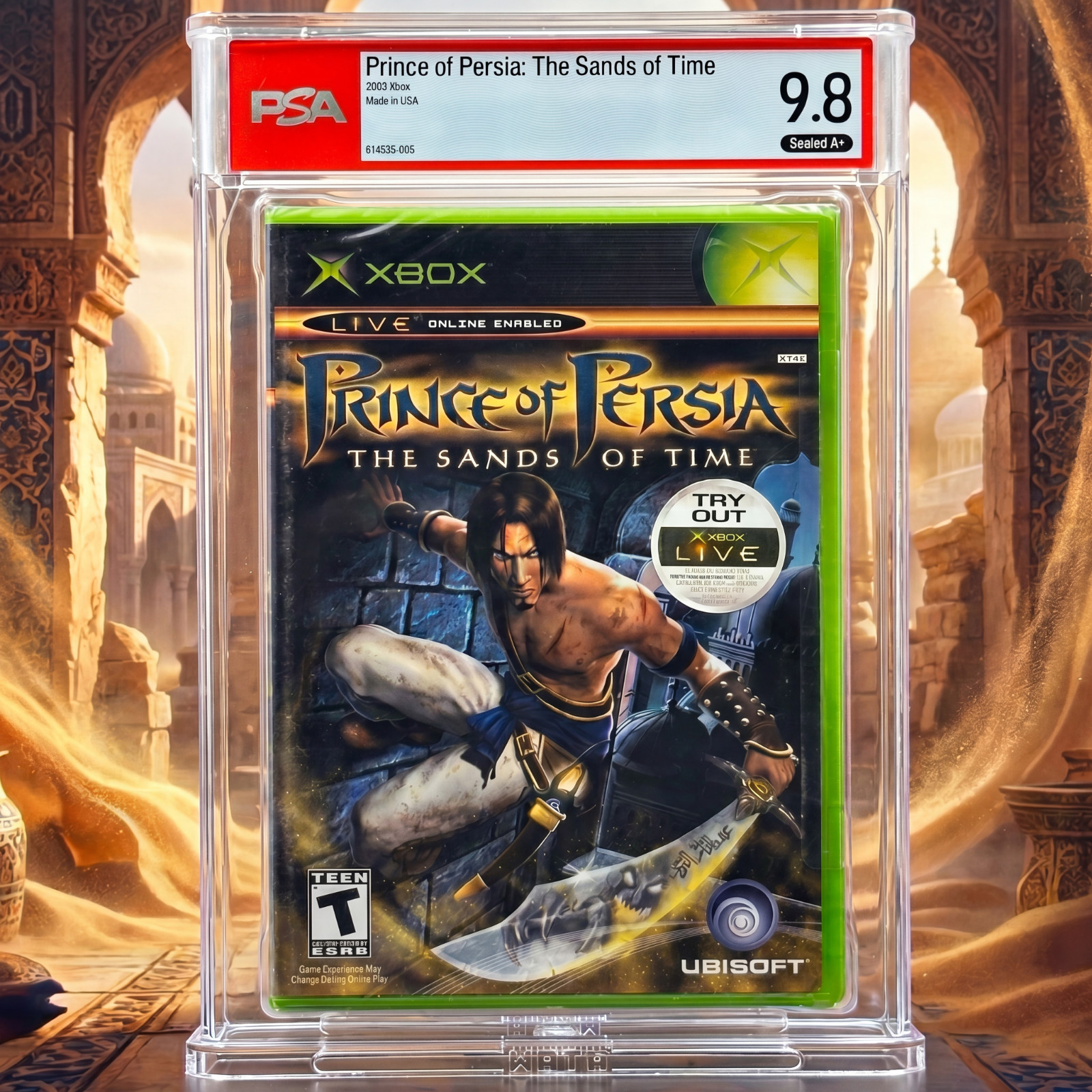 Prince of Persia: The Sands of Time • PSA 9.8 A+ • Xbox