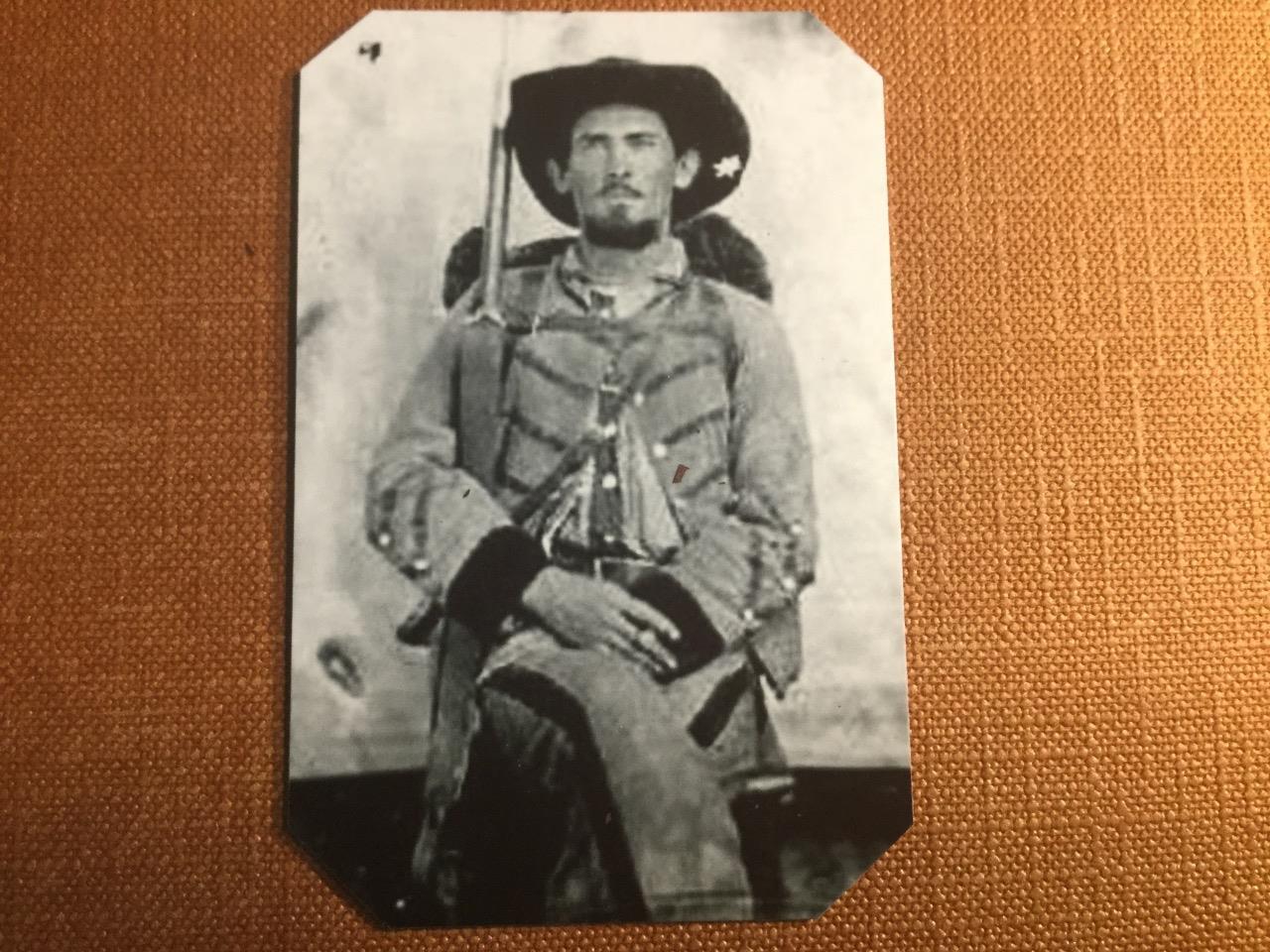 Unknown Confederate Quantrill Raider Historical RP tintype C377RP