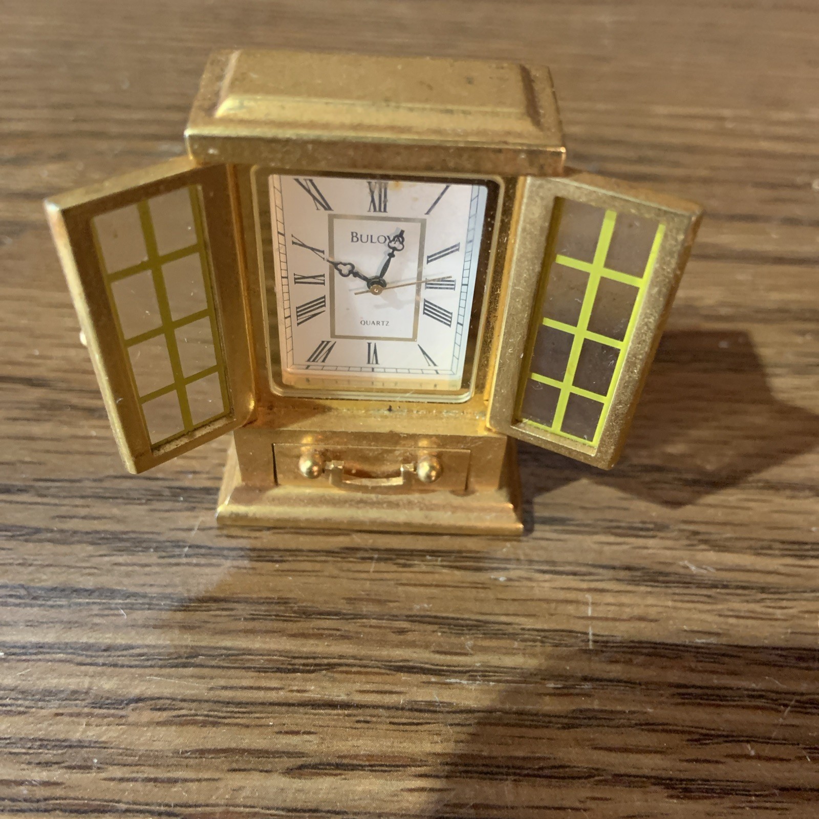Vintage Bulova Miniature Clock Lantern B0574 T8 MN952 Read