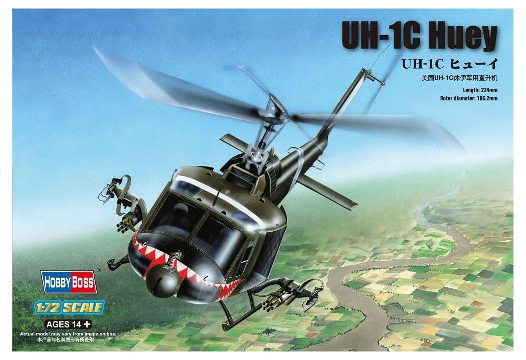 Hobby Boss UH-1C Huey Helicopter Model Building Kit