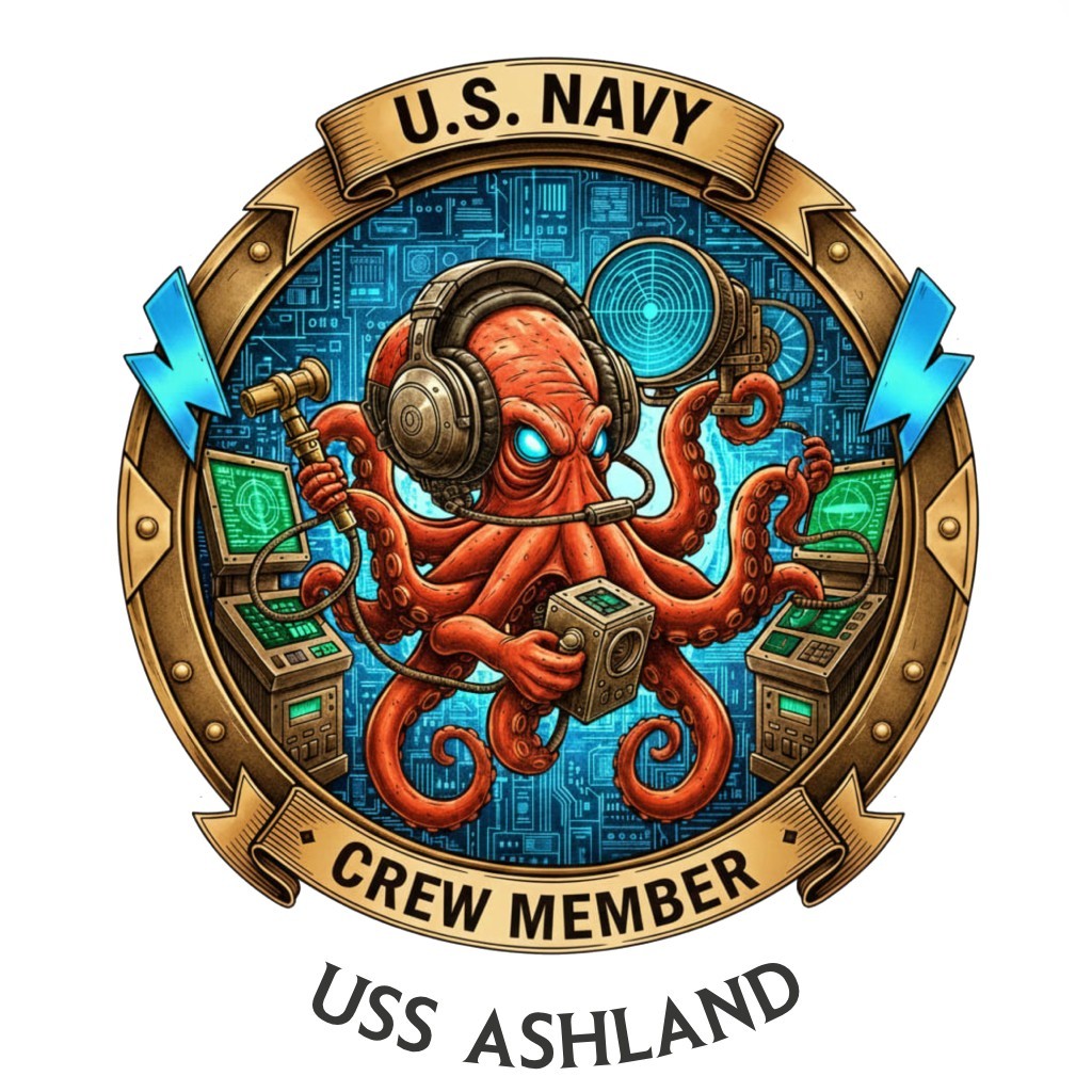 USS Ashland Crew Member USN Veteran LSD Navy Gift Dock Landing 4\