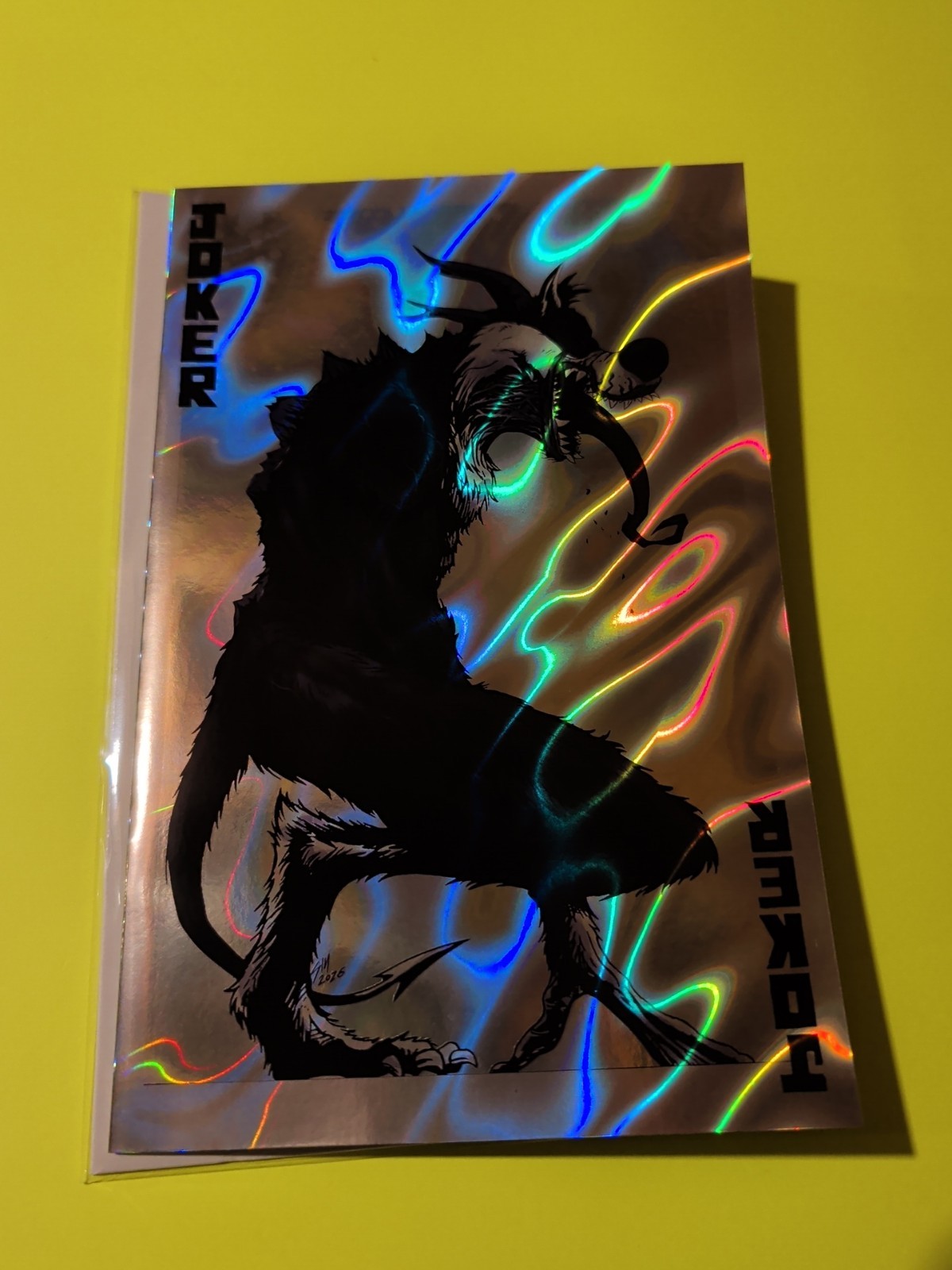 SYLVESTER ( ABSOLUTE JOKER HOMAGE) LAVA FOILART BOOK BY SINVIKERNES LTD 10🔥🔥🔥