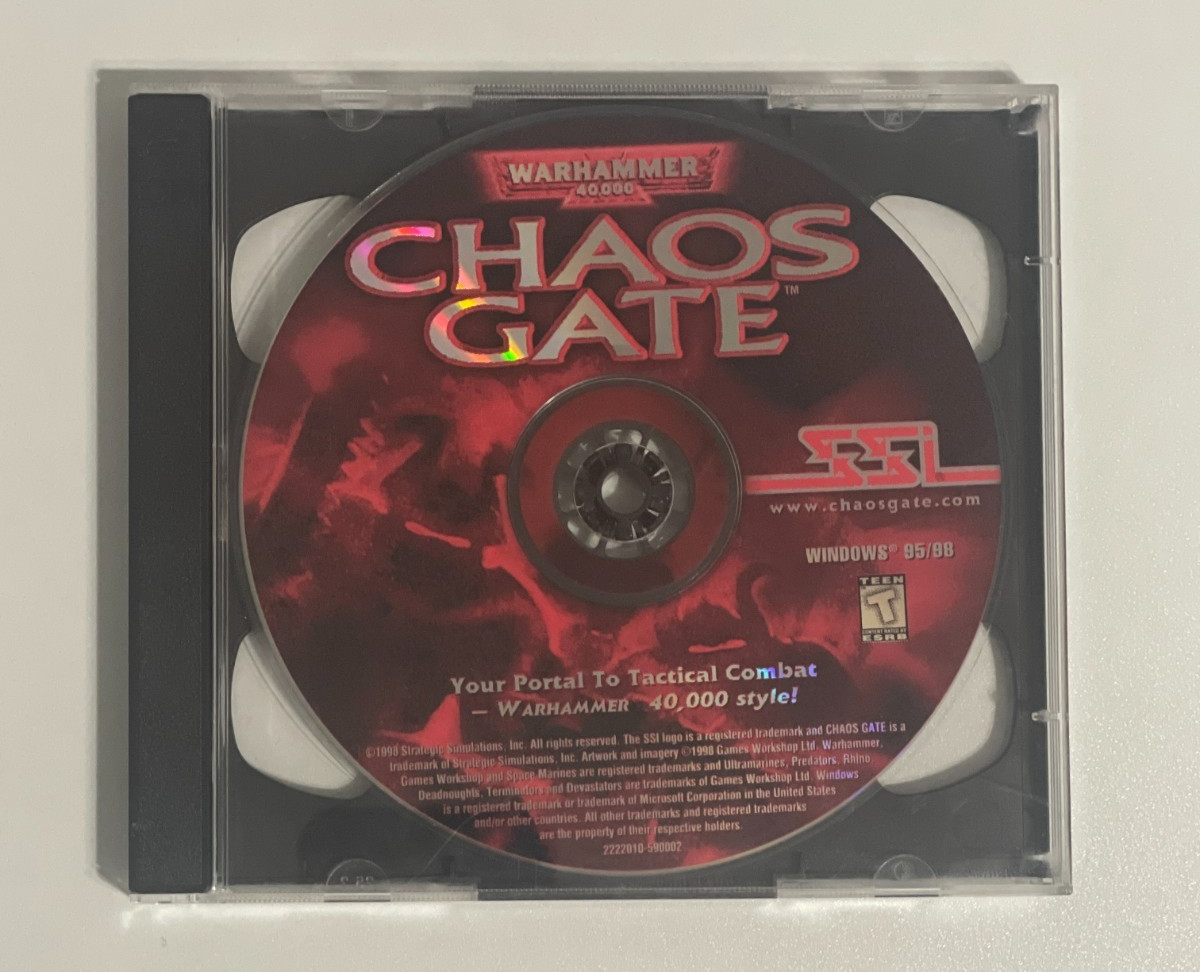 Warhammer 40,000 Chaos Gate (Windows '95 CD-ROM) Vintage - Tested and Works
