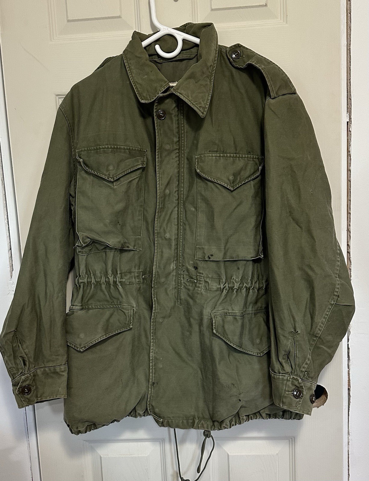 vintage 1958 us army military  field jacket OG-107 medium