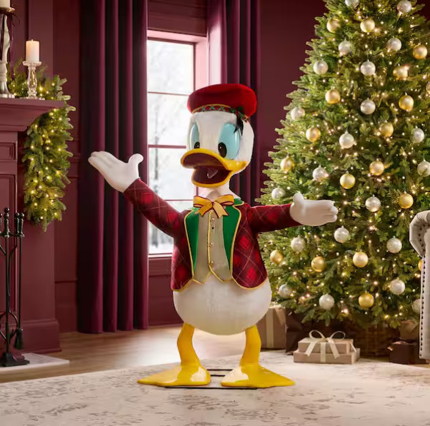 Disney 4ft  Animated Donald Duck Interactive Holiday Christmas Animatronic 2026