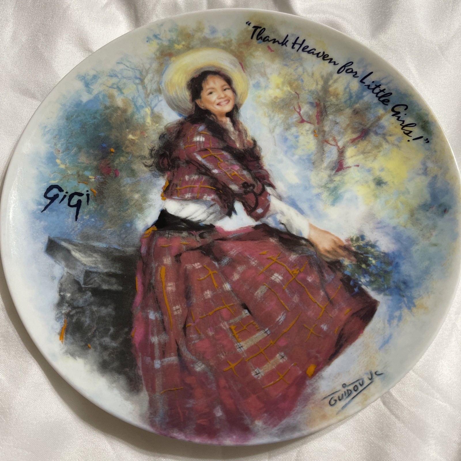Vintage 1985 “Gigi” Thank Heaven For Little Girls Limoges Collector Plate Art