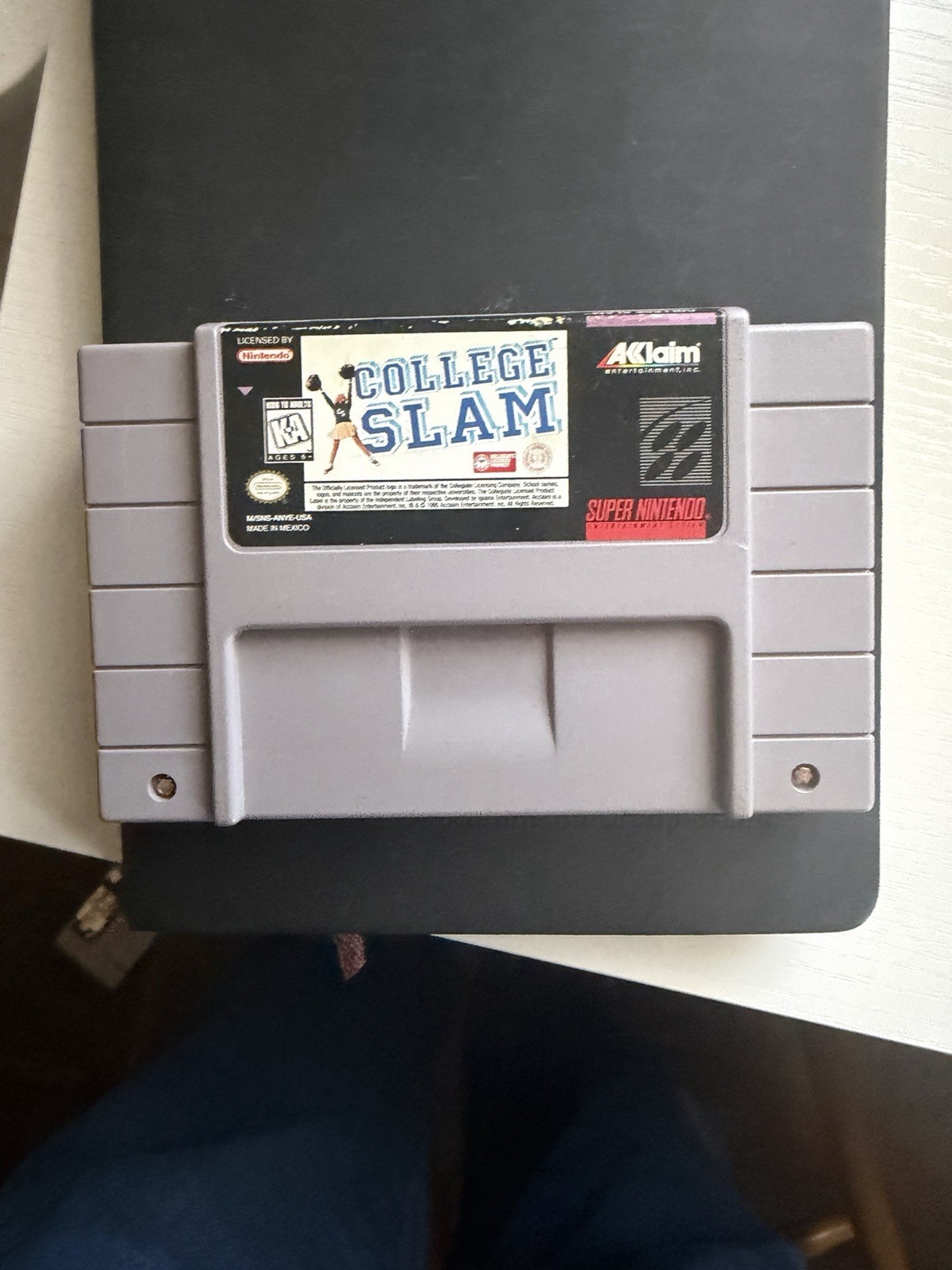 College Slam Super Nintendo SNES Video Game Cart