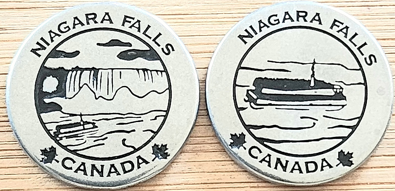 ULTRA RARE - NIAGARA FALLS CANADA - HORSESHOE FALLS - MAID OF THE MIST - TOKEN