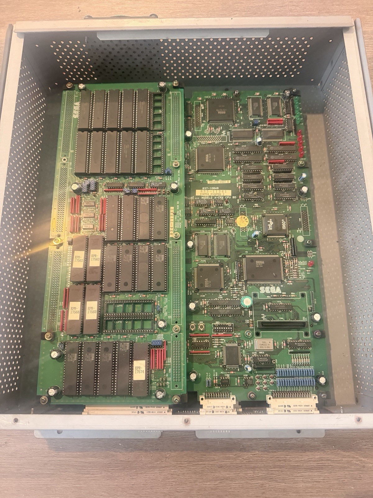 Virtua Fighter 2 SEGA Model 2 A CRX  PCB + Audio Bd + Amp Working When Pulled