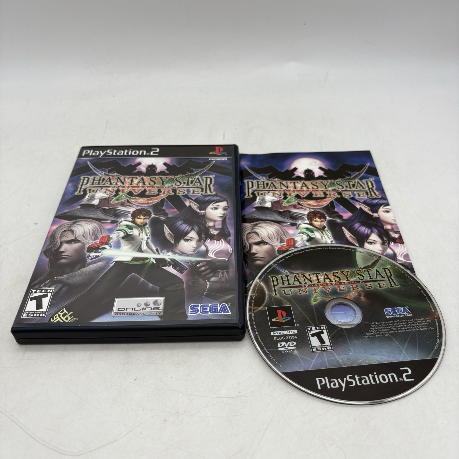 Phantasy Star Universe PlayStation 2 PS2 Complete w/ Manual CIB Tested